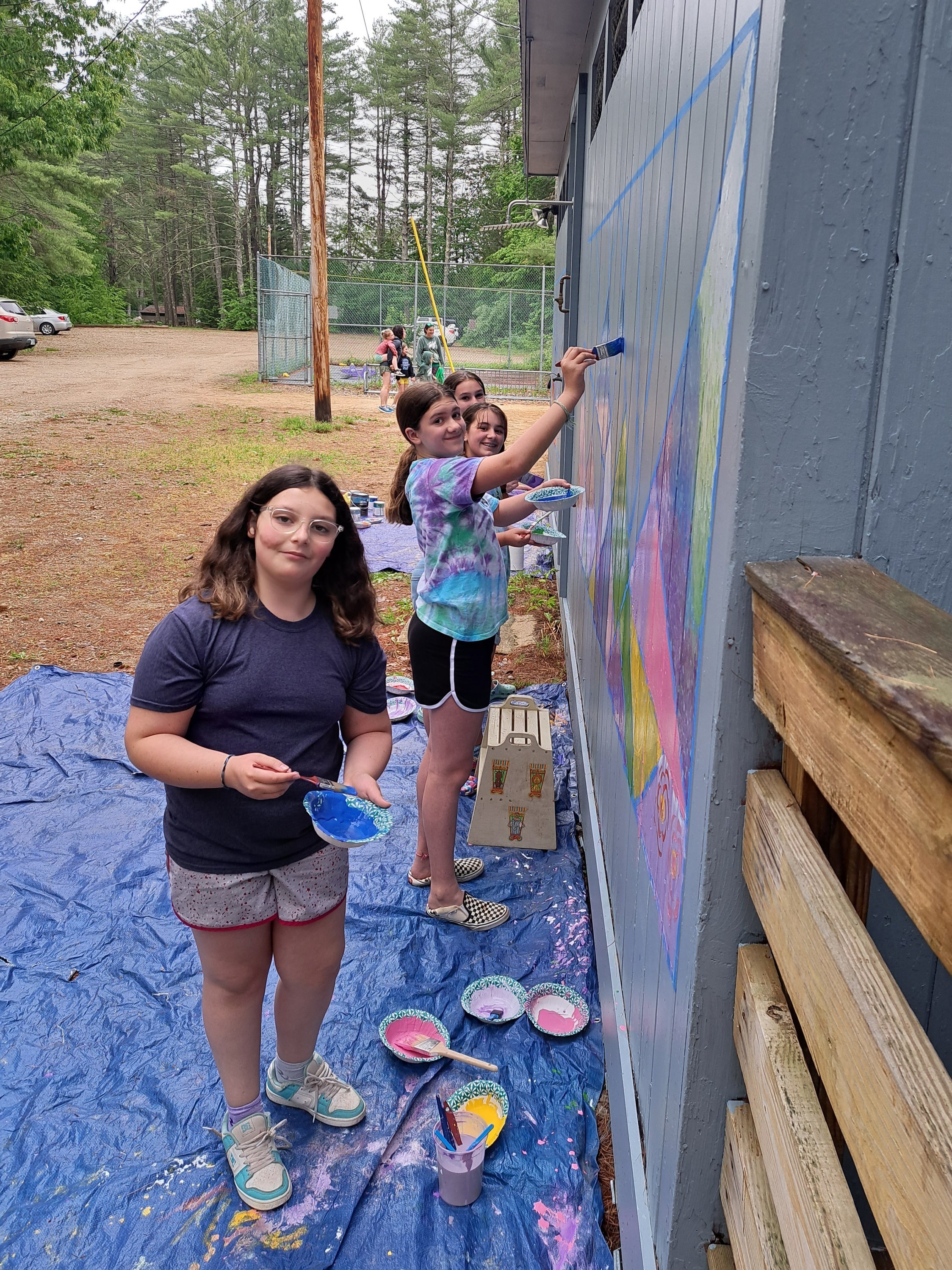 Open house day mural painting!