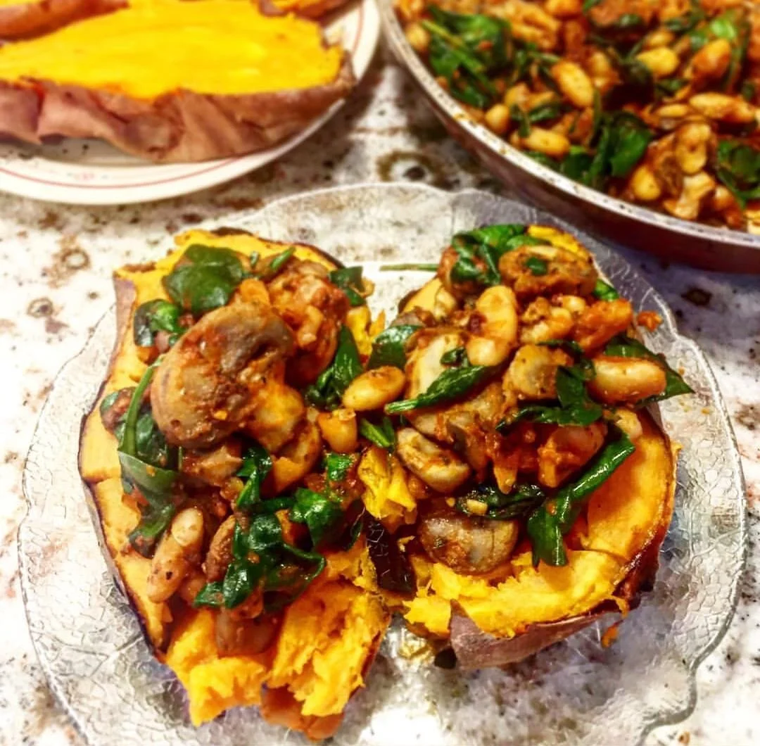 School Day Eats: Stuffed Sweet Potatoes