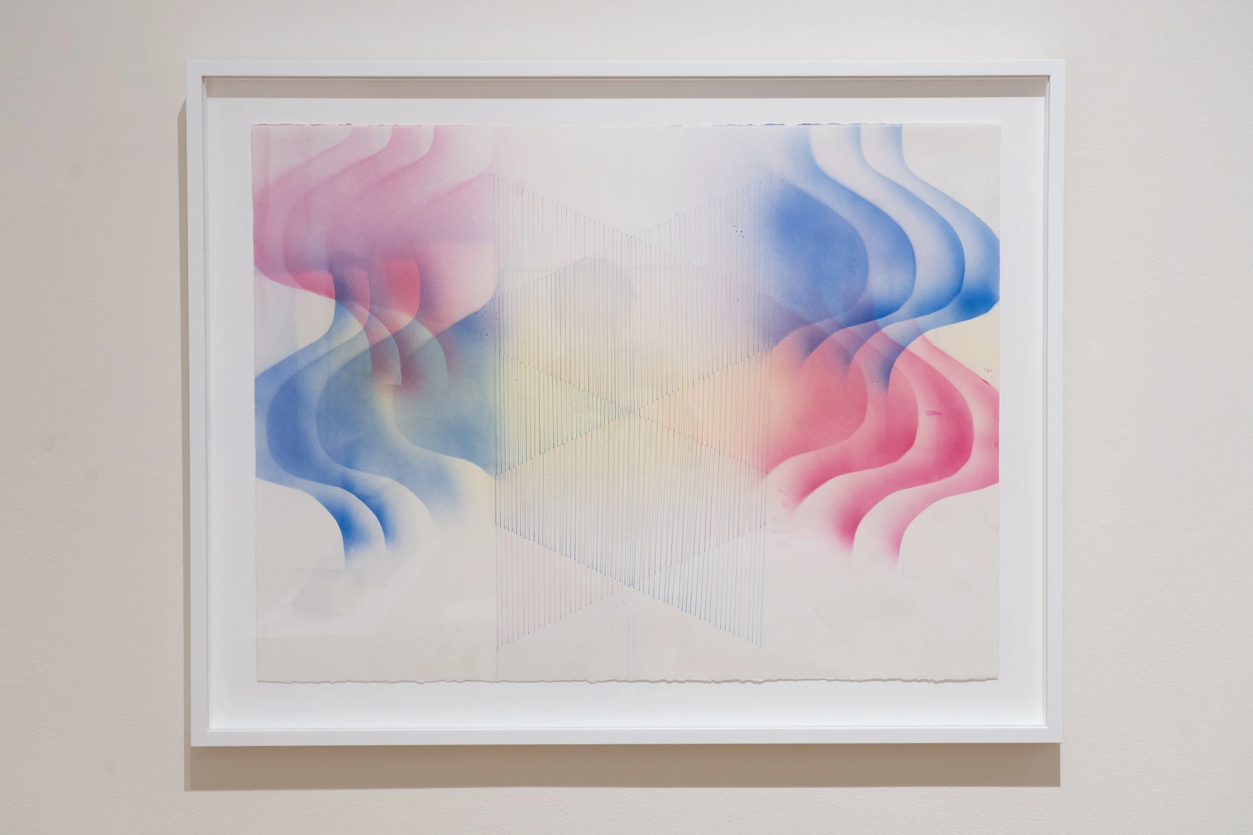   Celestral Vibrations,  2024 Acrylic on paper 22.5 x 30 inches 