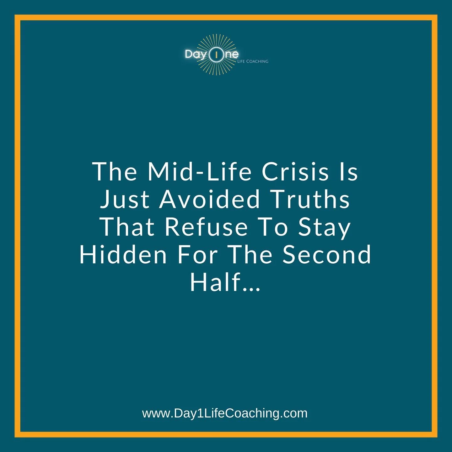 Pt. 1 No More MidLife Crisis! Stop! Don&rsquo;t let it get this far! Can we help it? How?

☀️ How long can our psyches allow us to keep avoiding the deep truths, hurts, insecurities, etc, that we&rsquo;ve held inside for years, and often decades?

☀️