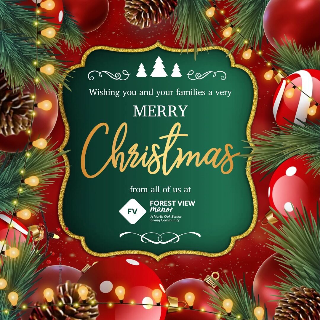 Wishing you and your families a very Merry Christmas from all of us at Forest View Manor 🎄🎅🏼🧑🏻&zwj;🎄
.
.
.
#assistedliving #seniorliving