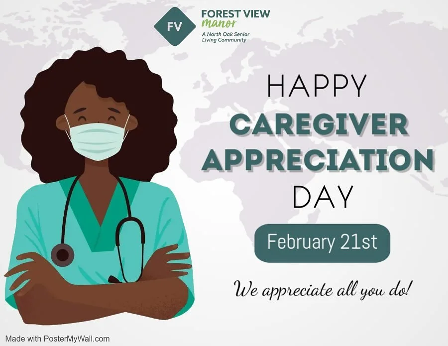 Happy #CaregiverAppreciationDay to all of our caregivers who work to make sure all of the residents at Forest View Manor are well taken care of! We appreciate you today (and every day) 🌟
.
.
.
#AssistedLiving #SeniorLiving