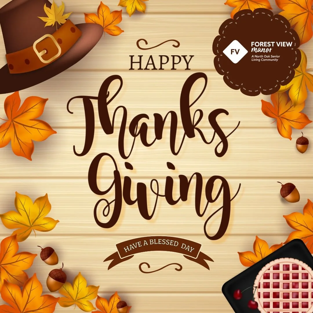 🦃🍁 Happy Thanksgiving from all of us at Forest View Manor🍁🦃
 
Today we&rsquo;re grateful for our wonderful residents, dedicated staff, and the joy of sharing special moments together. Wishing you a day filled with warmth, laughter, and plenty of 