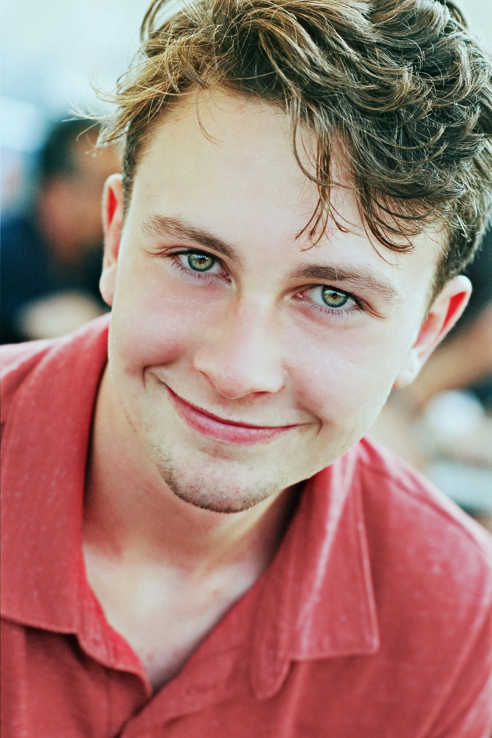 Senior Boy on Bainbridge Island smiling