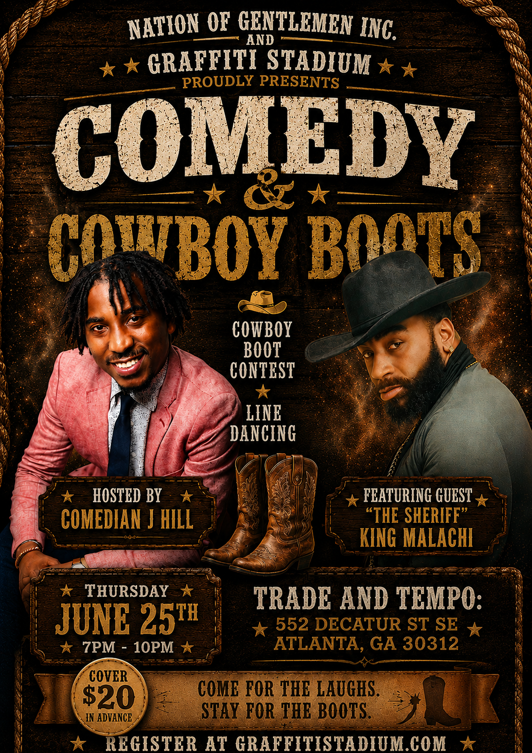 Comedy and Cowboy Boots