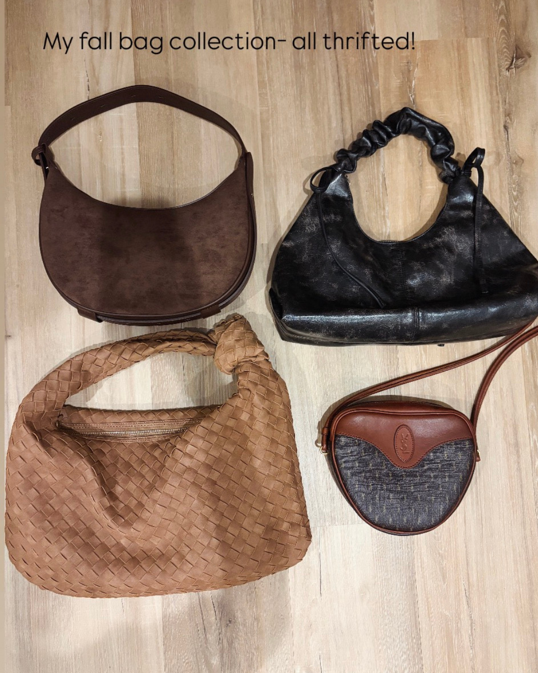 thirfted fall bag collection