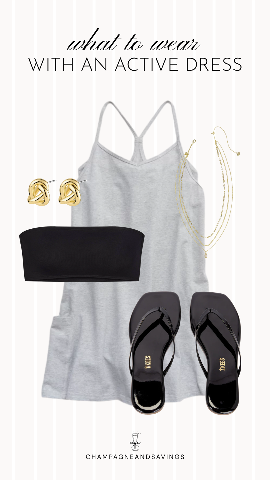 grey athletic dress outfit idea