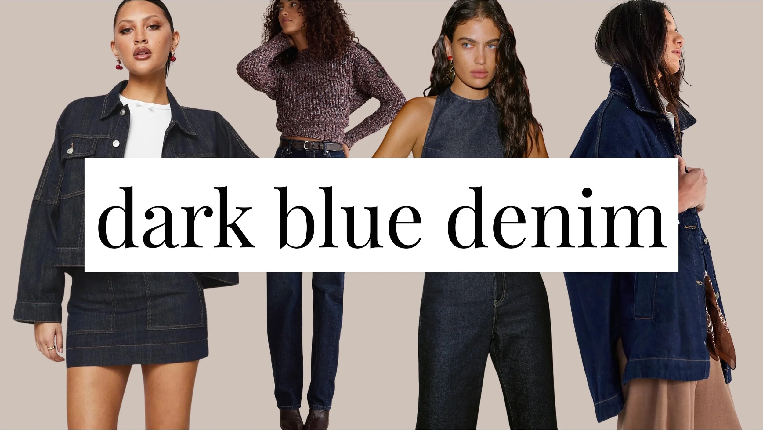 dark blue denim trend