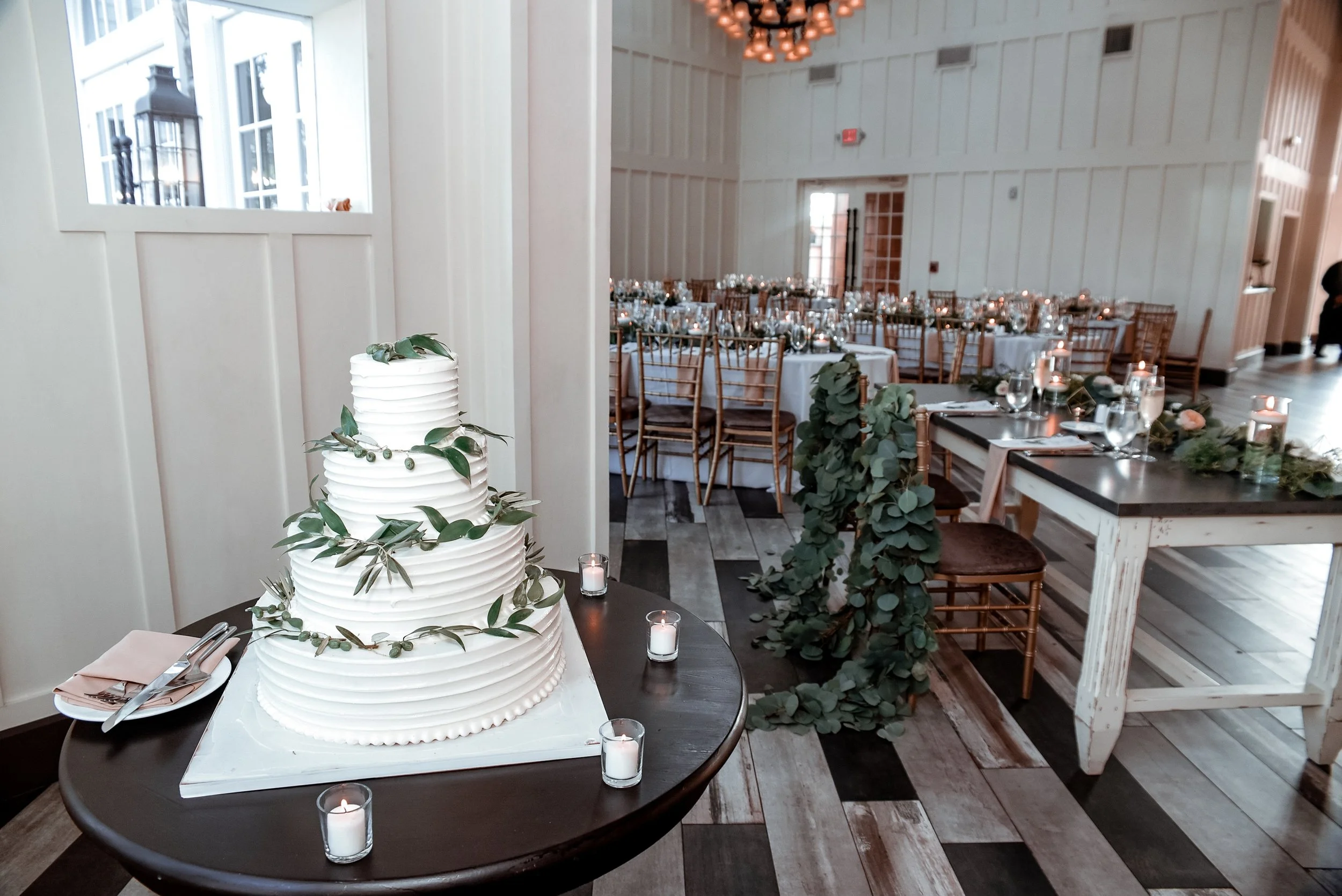 Our cake was from Palermo’s and SO delicious! (decorated by our florist)