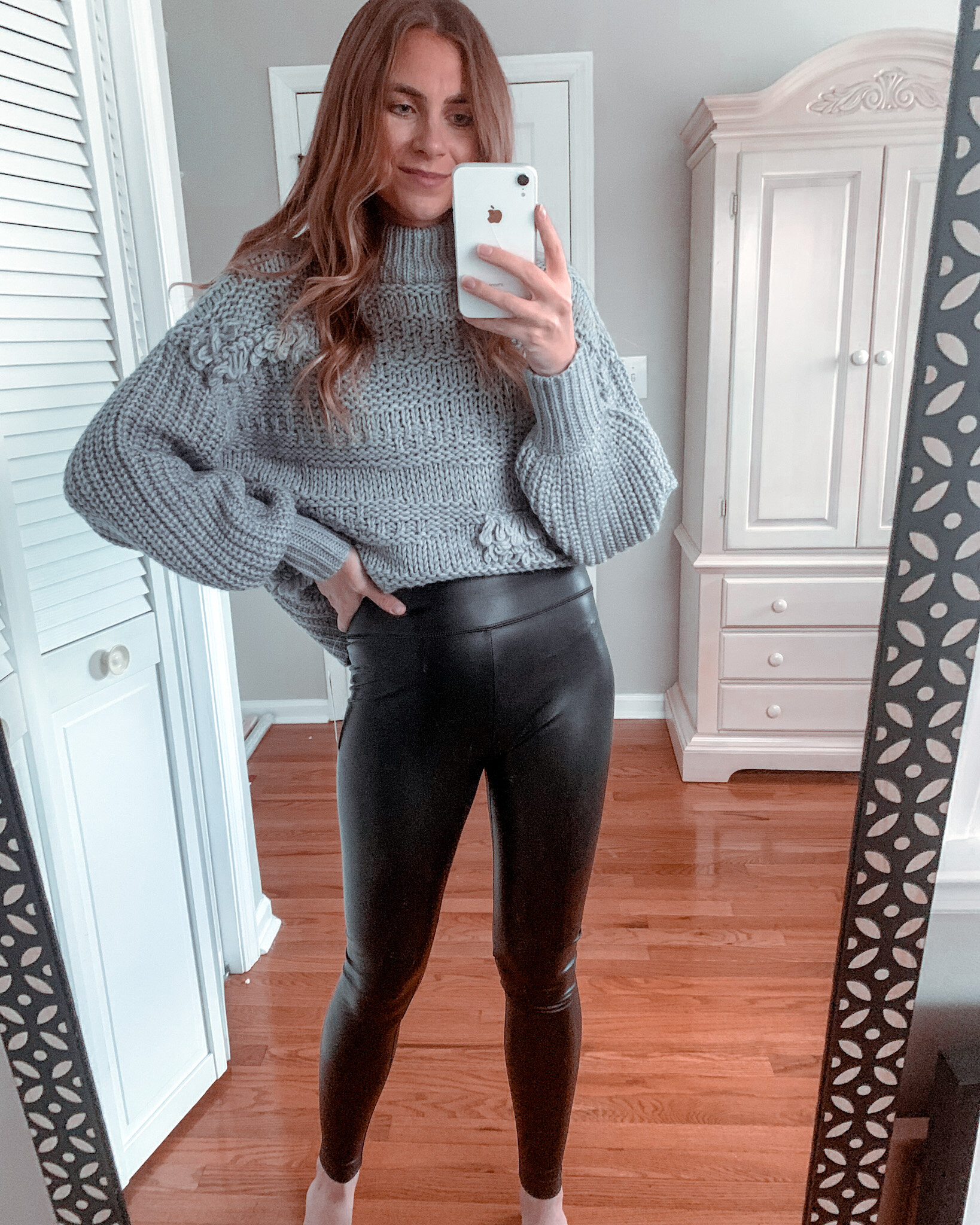 ✨ Faux Leather Leggings✨BEST spanx dupe! I'm sharing a full try on,  sizing details and direct links of this @fashion ou