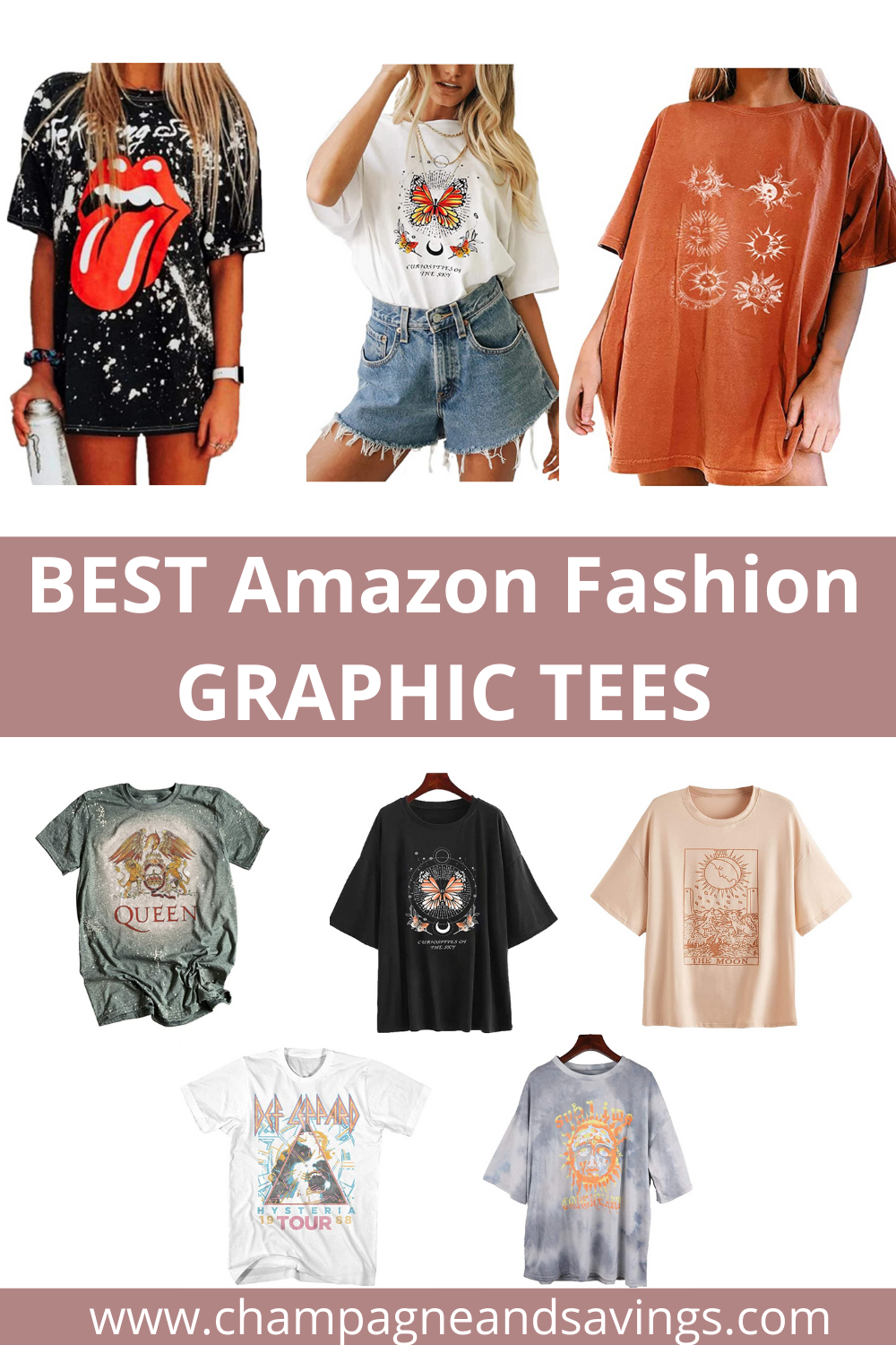 The BEST Graphic Tees From  Fashion — Champagne & Savings