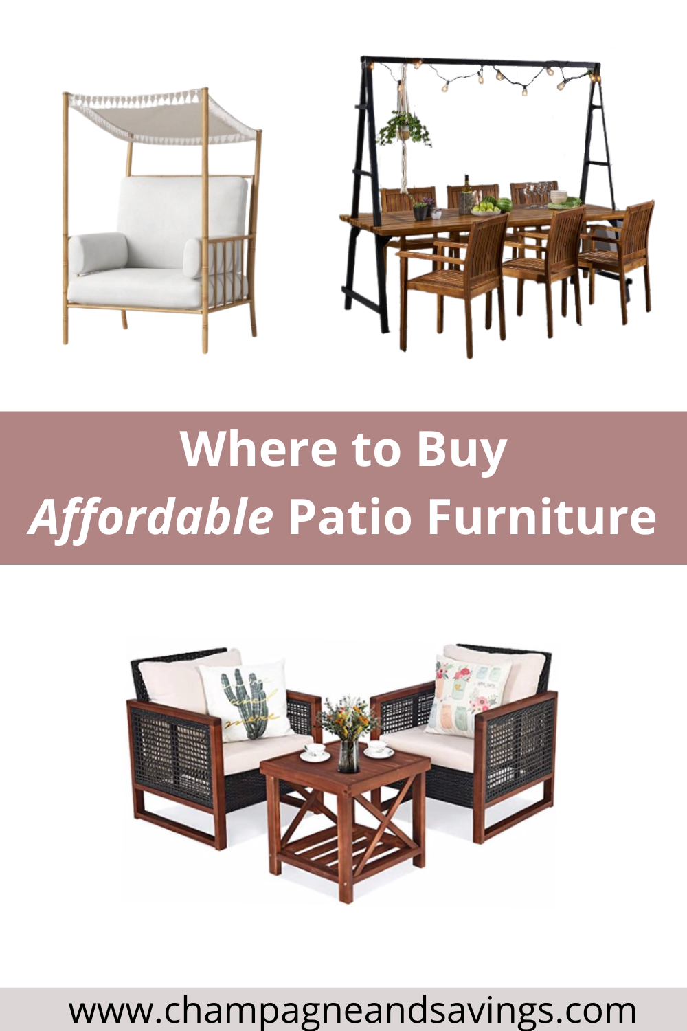 Where to Buy Affordable Outdoor Patio Furniture — Champagne & Savings