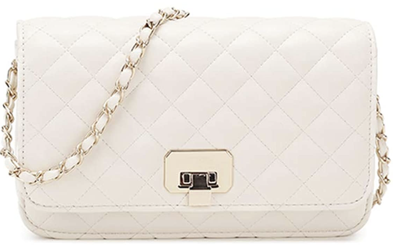 white quilted crossbody bag