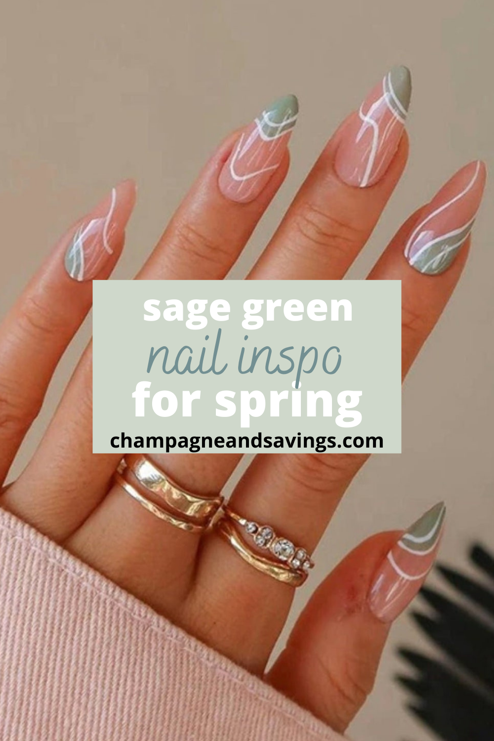 20 Sage Green Nails You'll Want to Copy for Spring! — Champagne & Savings