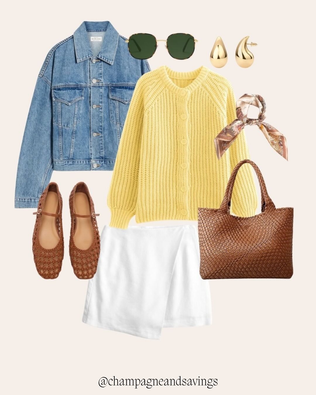 How to style a denim jacket&mdash; more ideas on the blog at Champagneandsavings.com
