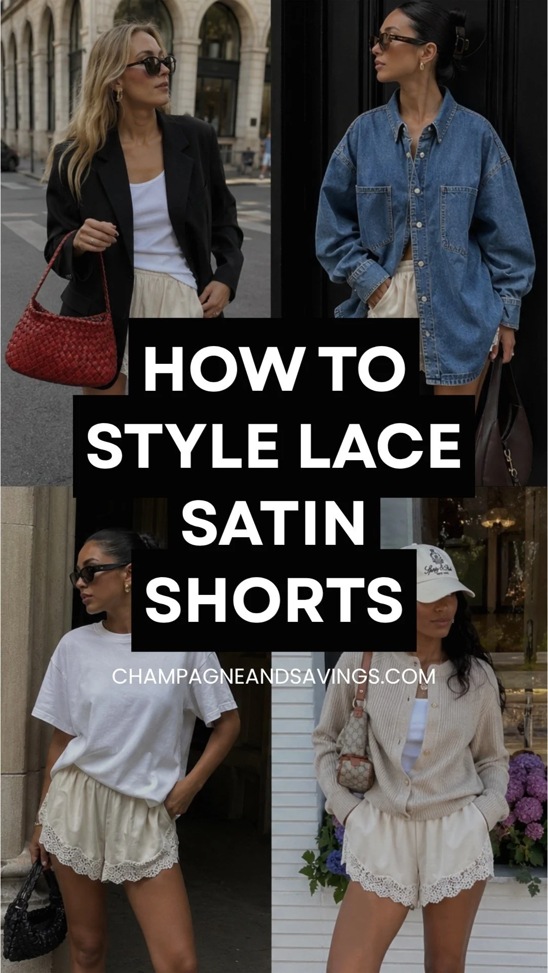 Trending: Satin Lace Shorts &amp; How to Style Them