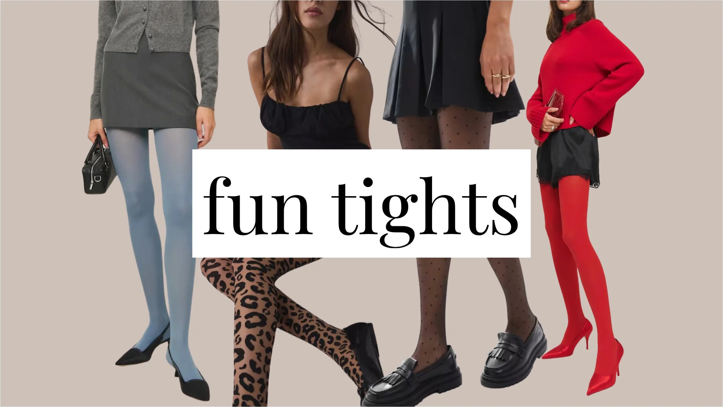 colorful and printed tights