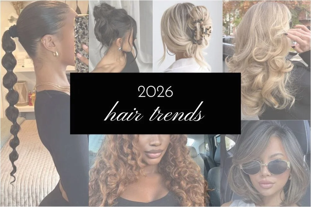 collage of 2026 hair trends