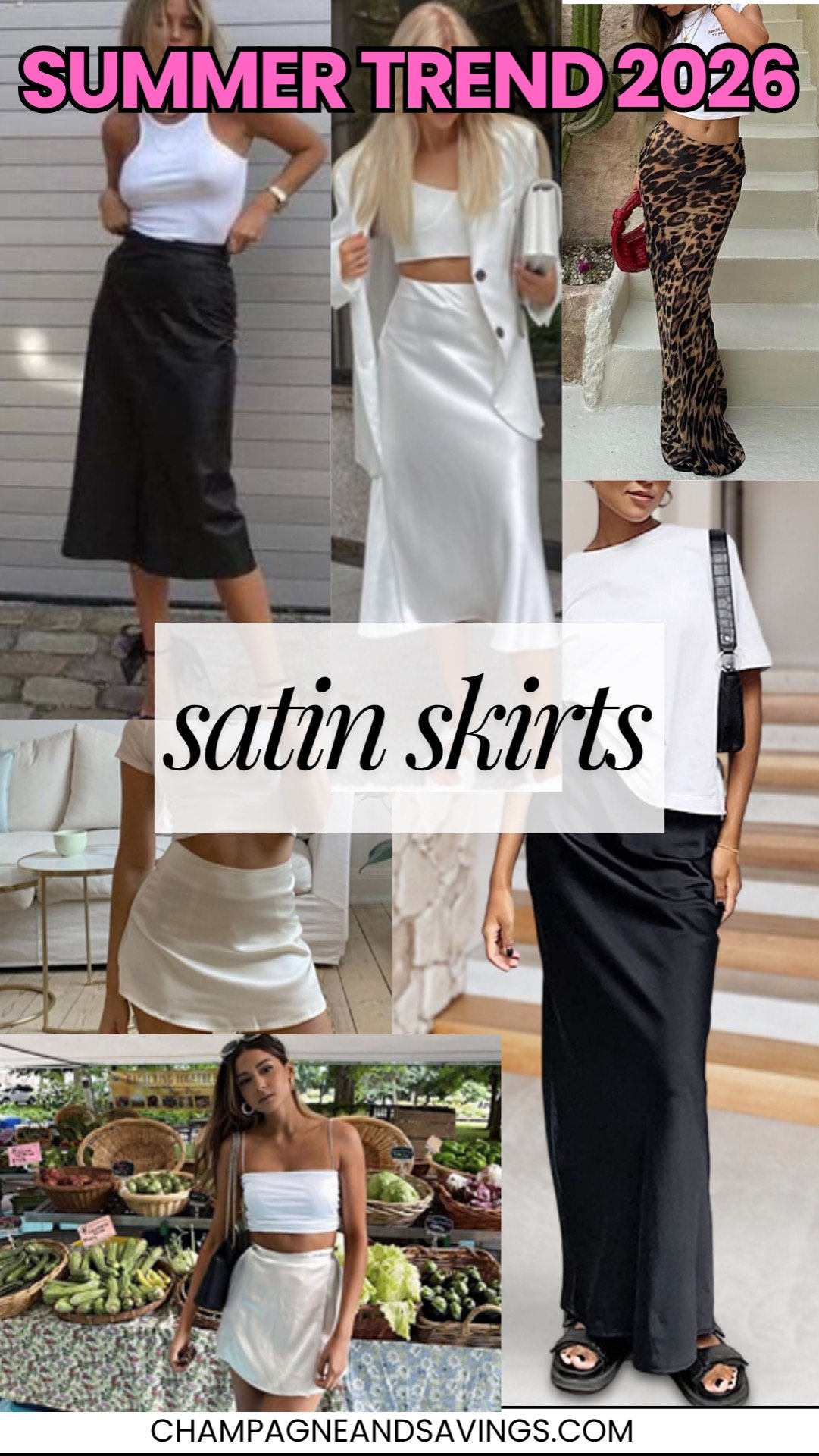 satin skirts