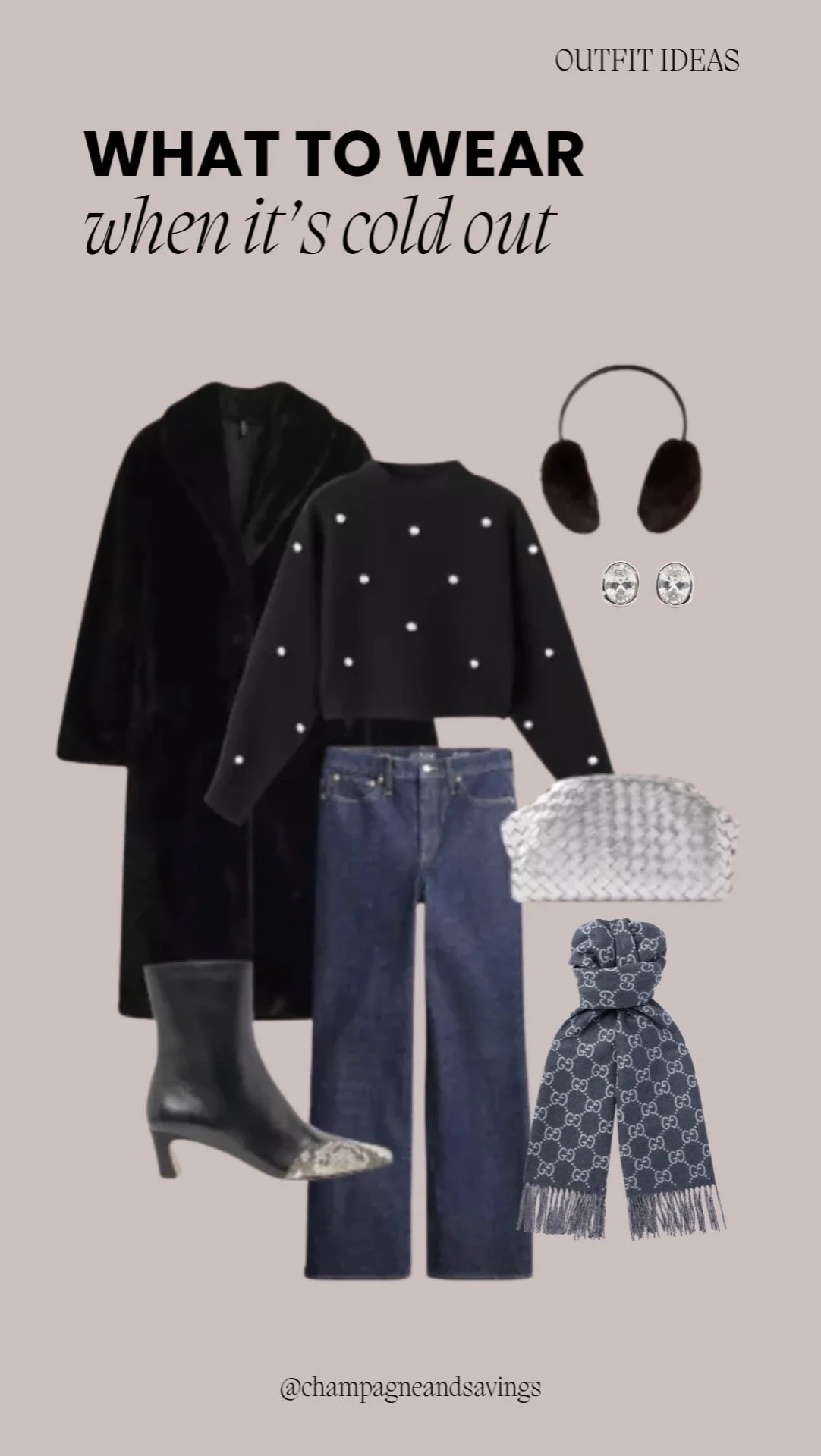 Cold Weather Outfit With Statement Accessories
