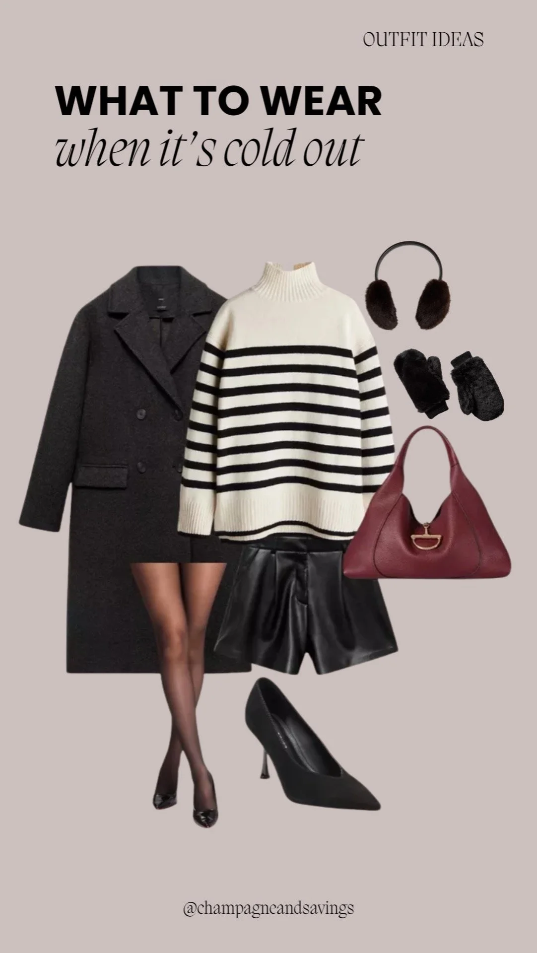 Chic Cold Weather Outfit With a Wool Coat
