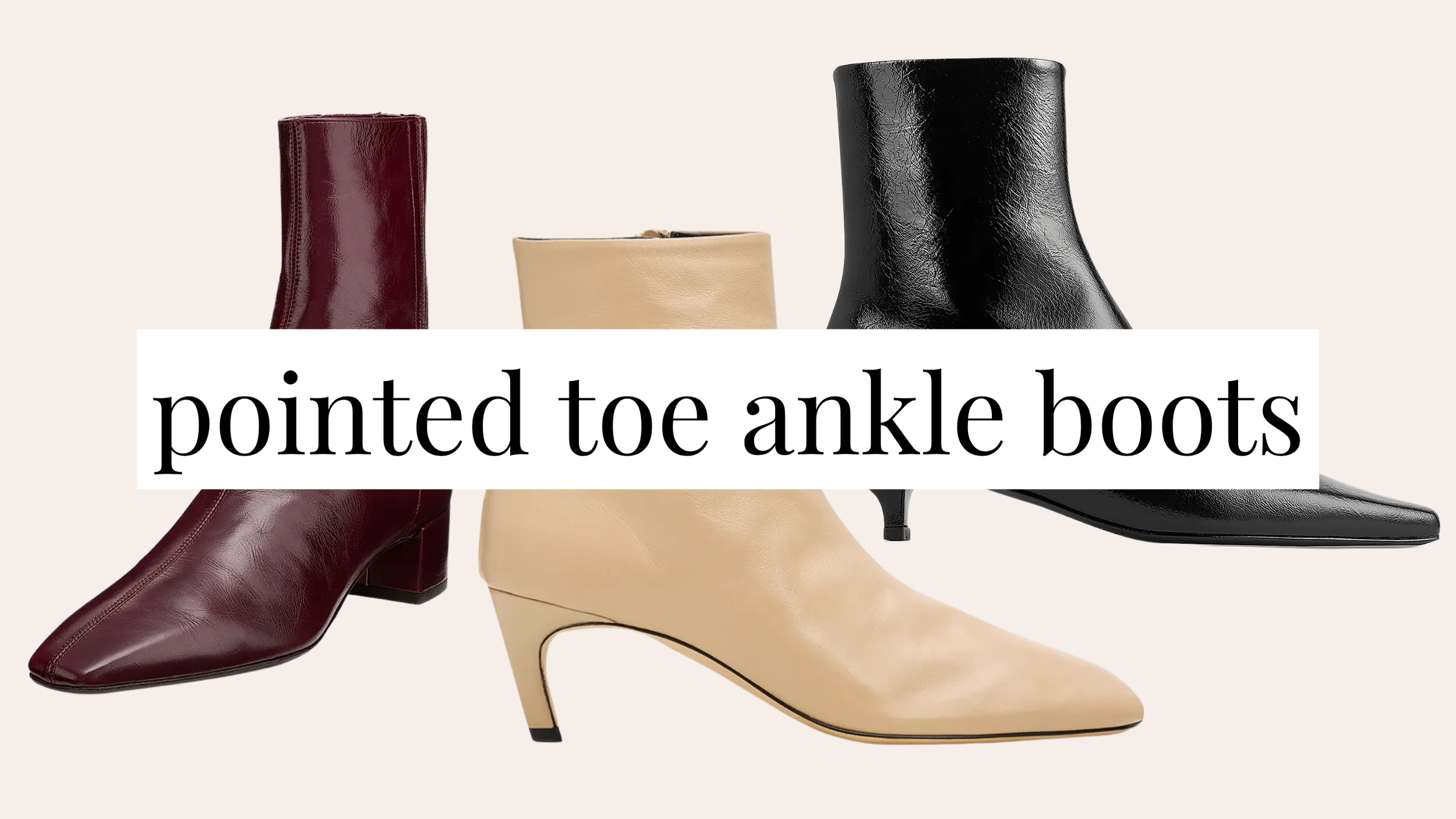 pointed toe ankle boots