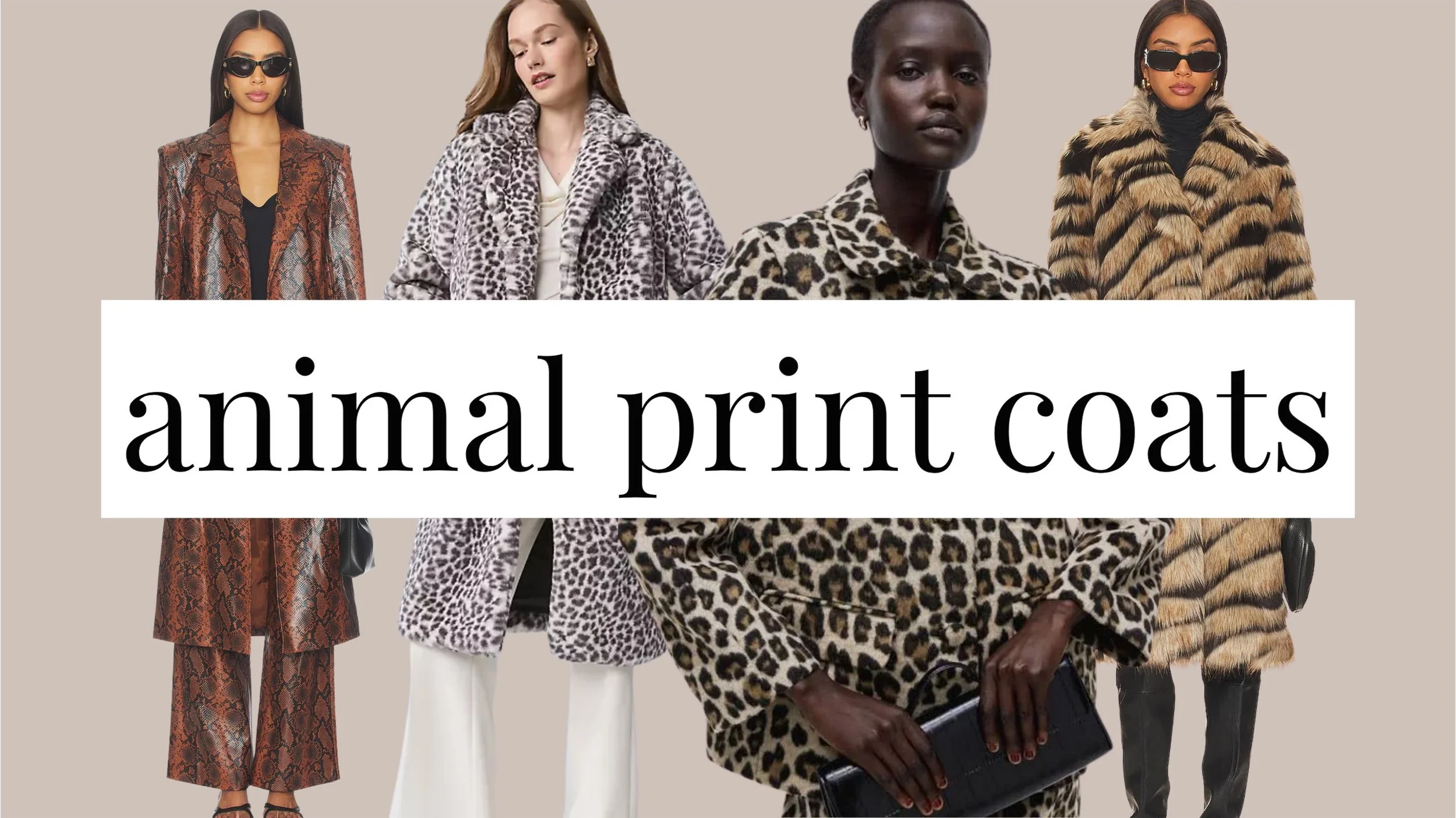 animal print coats