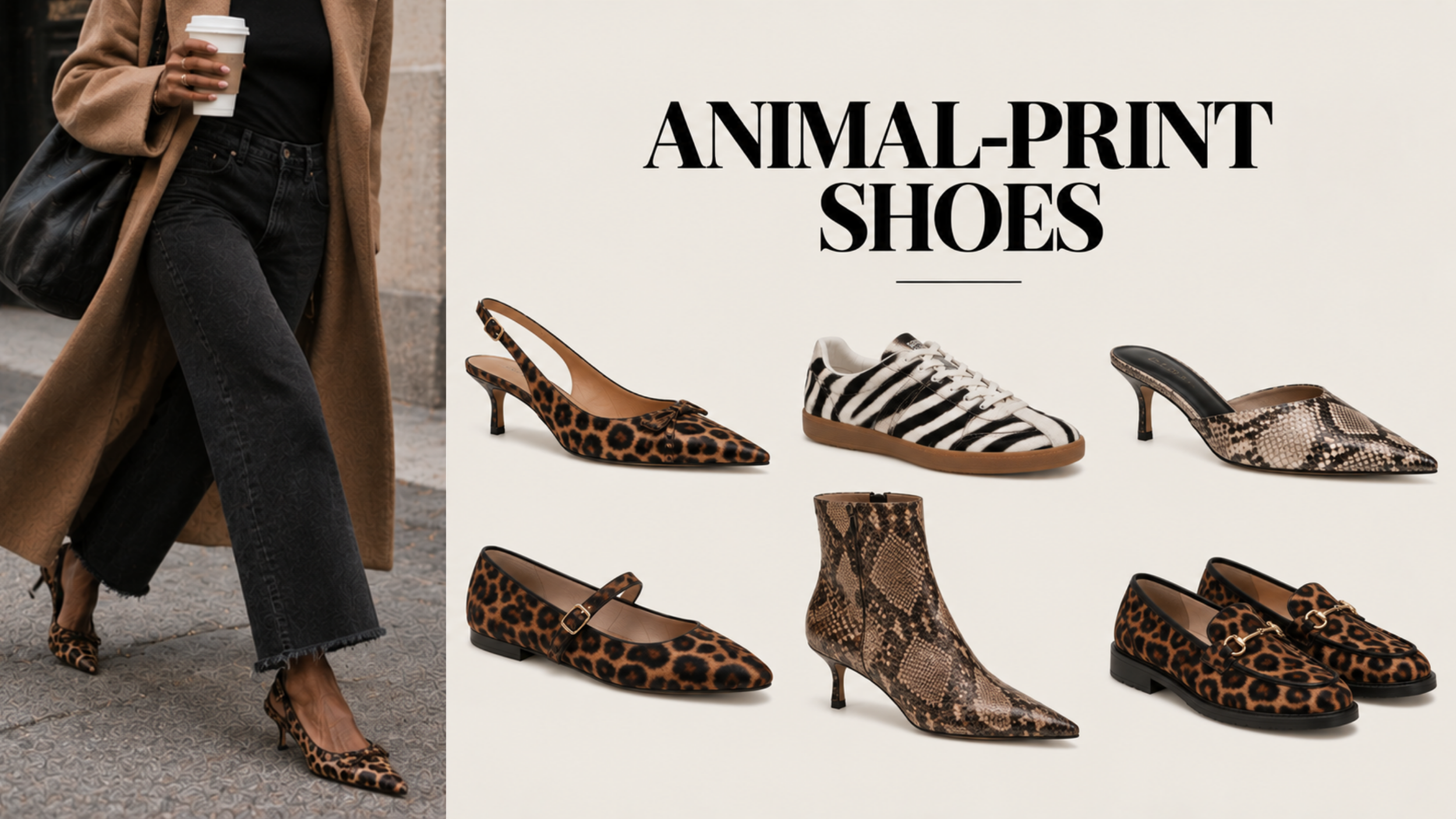 Animal print shoes  featured as one of the top 2027 shoe trends for women.