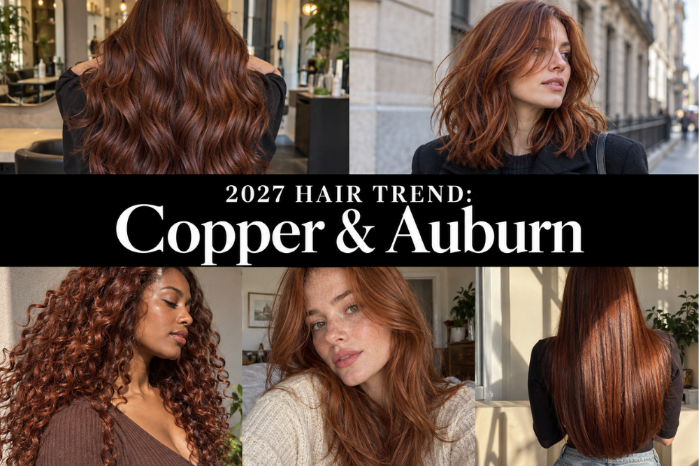 collage of women with red hair