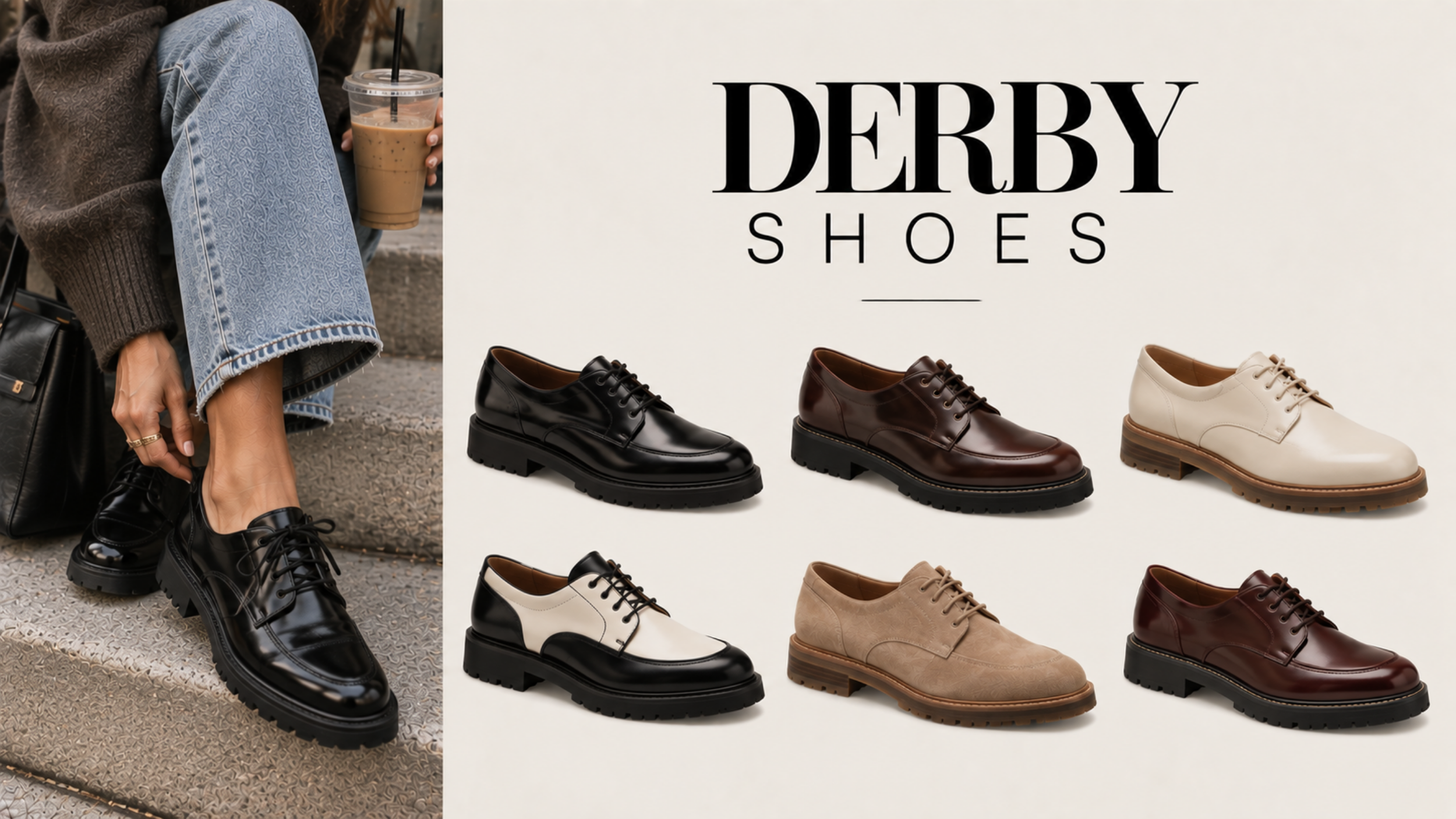 Derby shoes  featured as one of the top 2027 shoe trends for women.