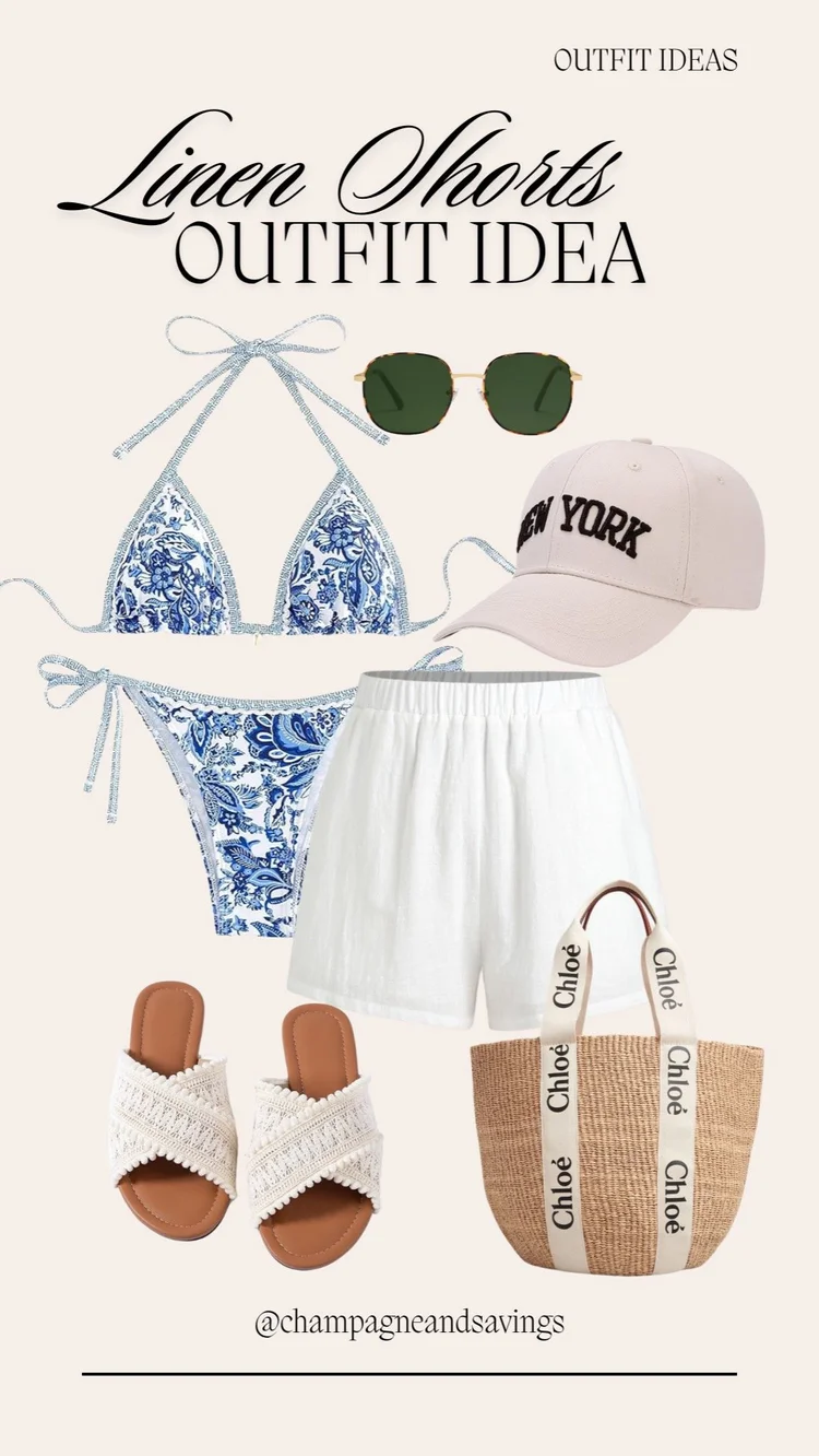 How to Style Linen Shorts: 12 Chic Outfits for 2025 — Champagne & Savings