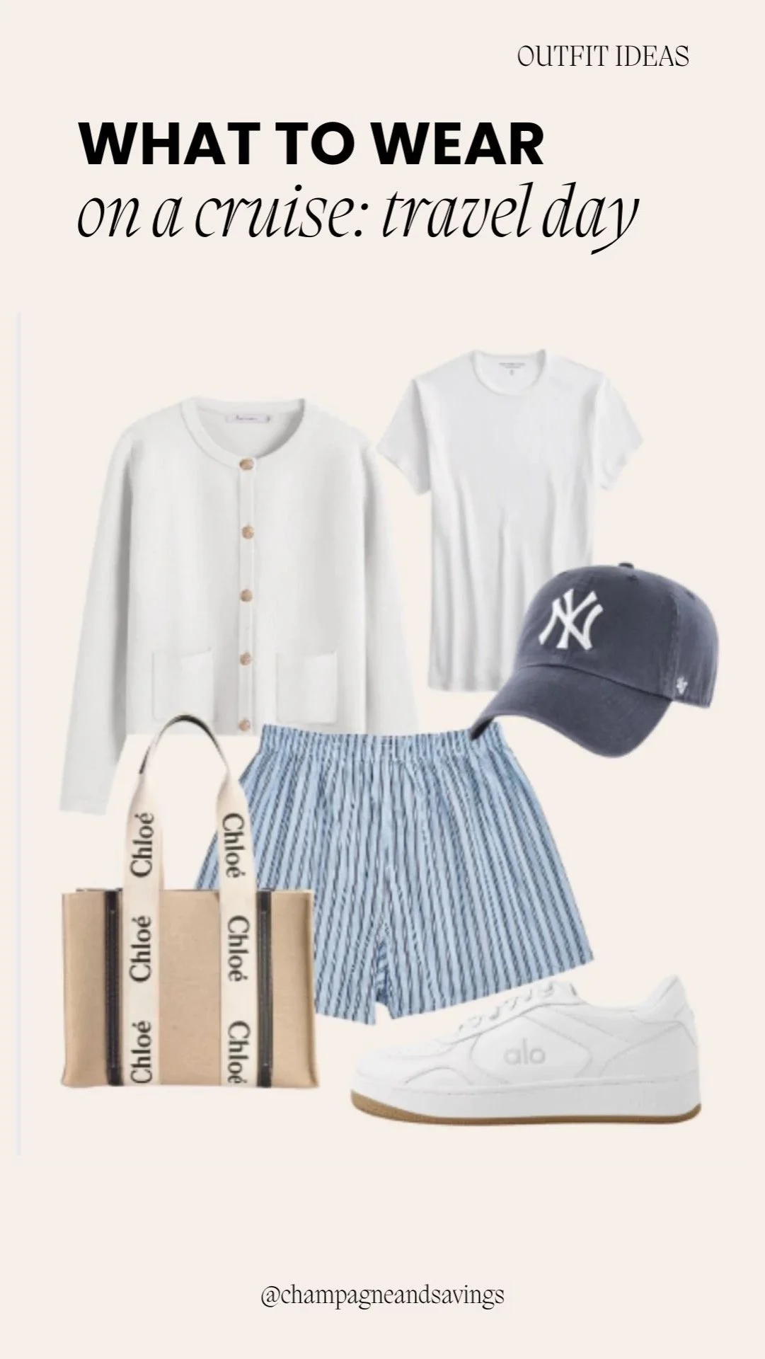 Casual tee paired with shorts, styled as a comfortable cruise outfit perfect for daytime adventures and sightseeing on vacation.