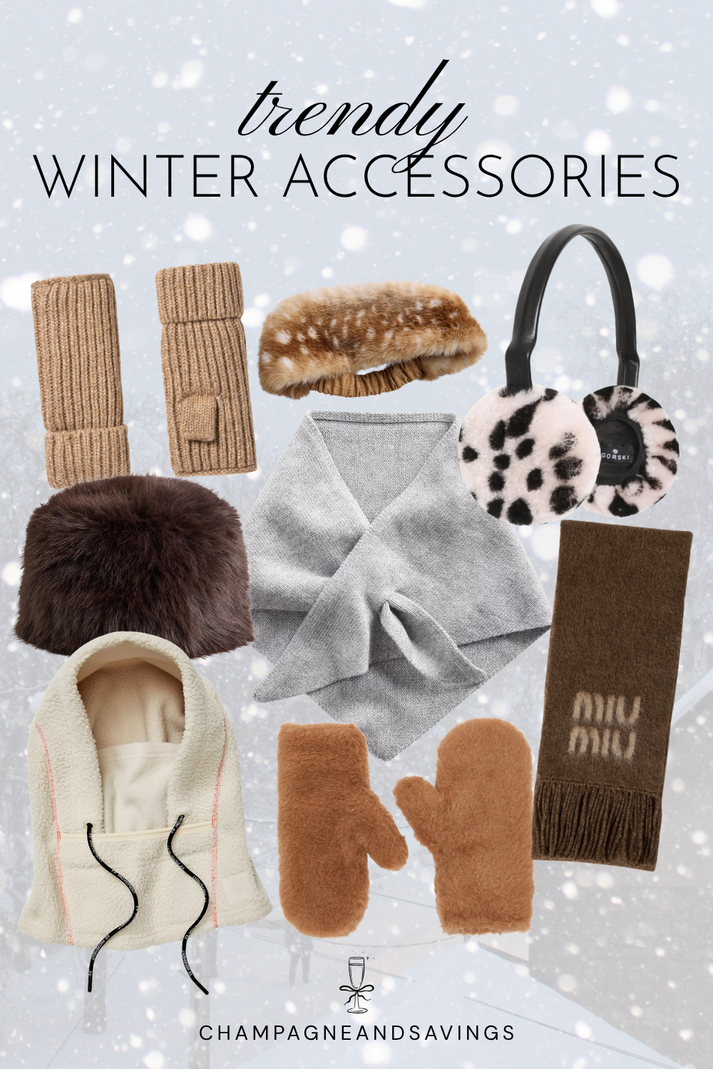 Collage of Trendy Winter Accessories for 2026/2027