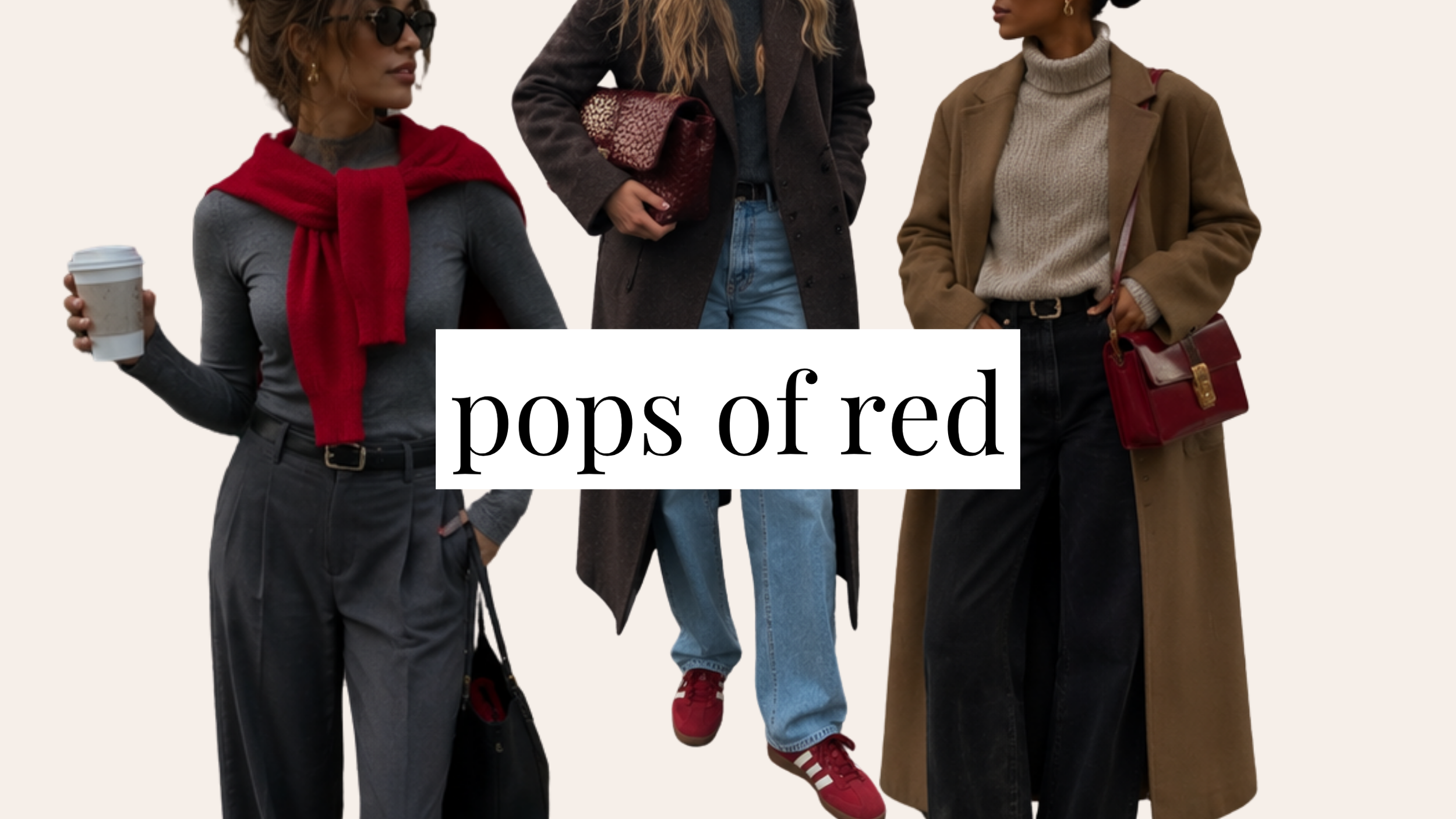 pops of red