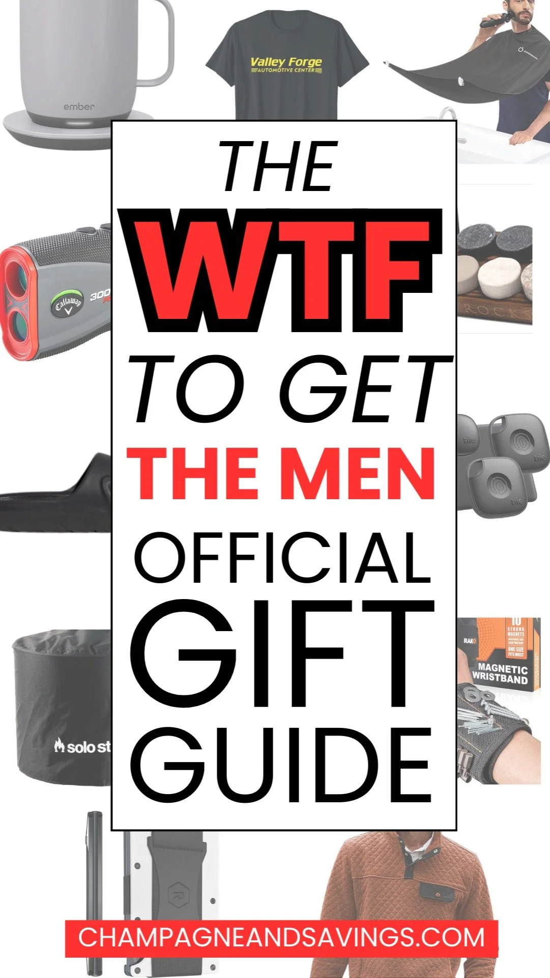 The ‘WTF to Get the Men’ official gift guide featuring clever and unexpected gift ideas for men.