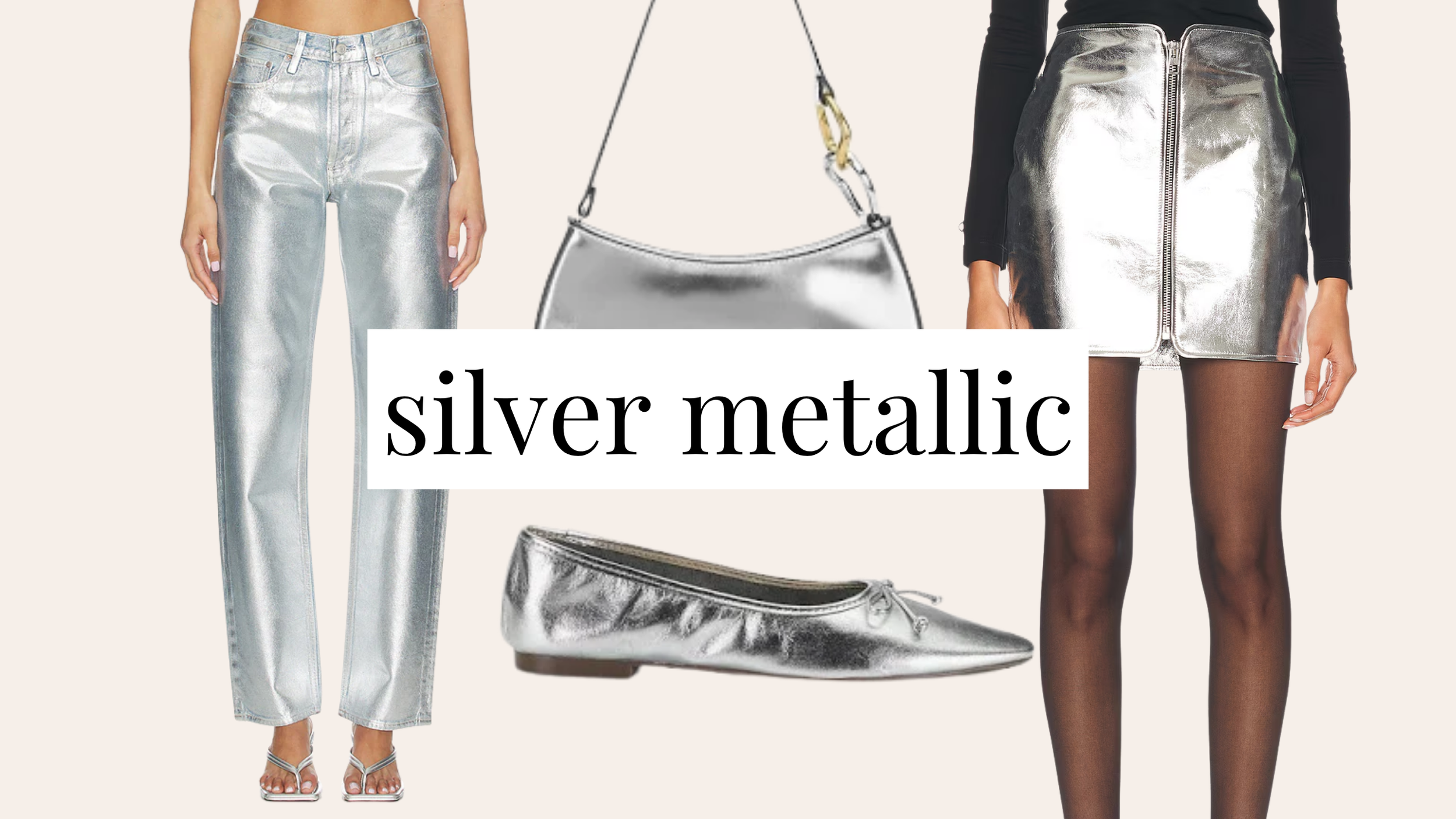 Silver metallic clothing and accessories as a fashion trend that is on its way out for 2027