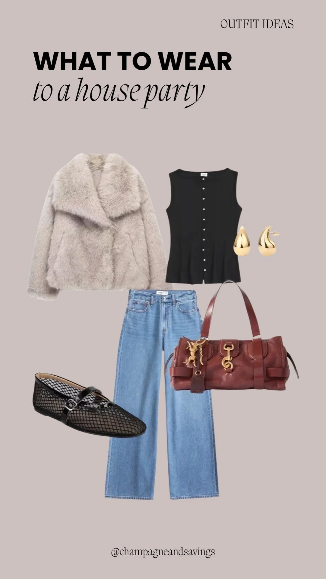 Casual glam outfit styled with textured fabrics and chic accessories for modern fashion inspiration.