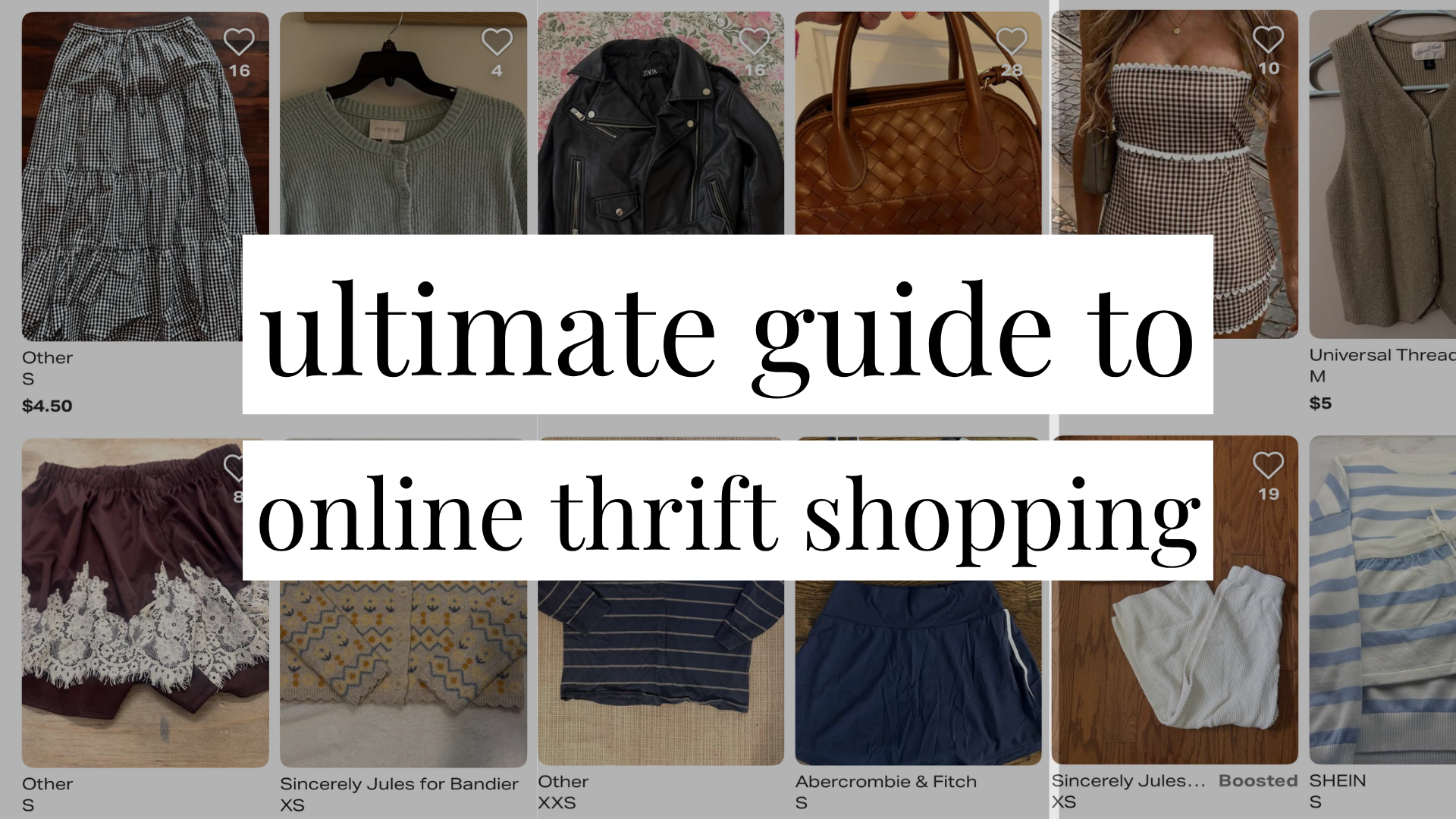 ultimate guide to thrift shopping online