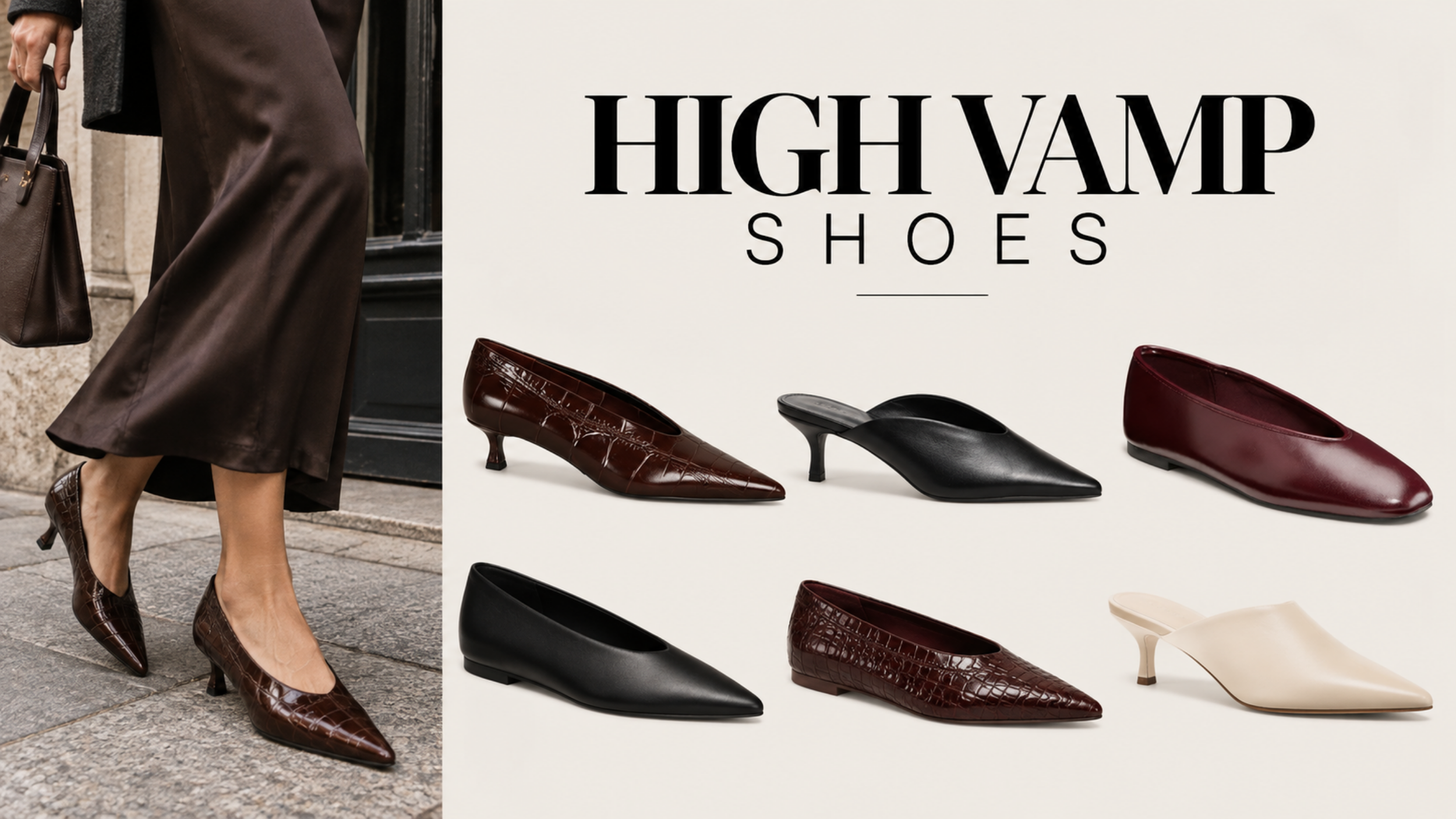 High vamp shoes  featured as one of the top 2027 shoe trends for women.