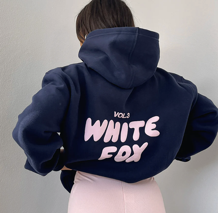 white fox hoodie