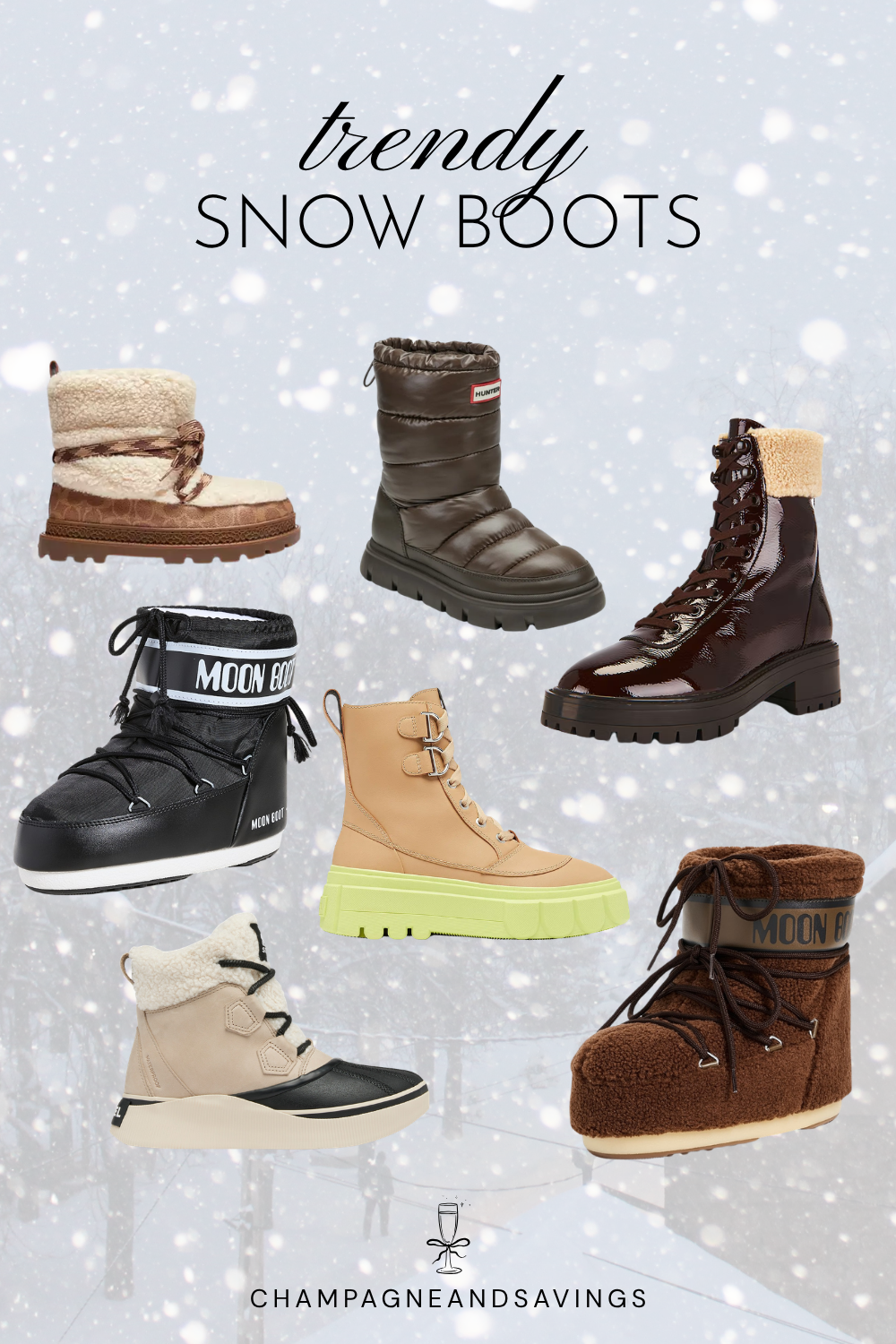 Collage of Trendy Snow Boots for 2026/2027