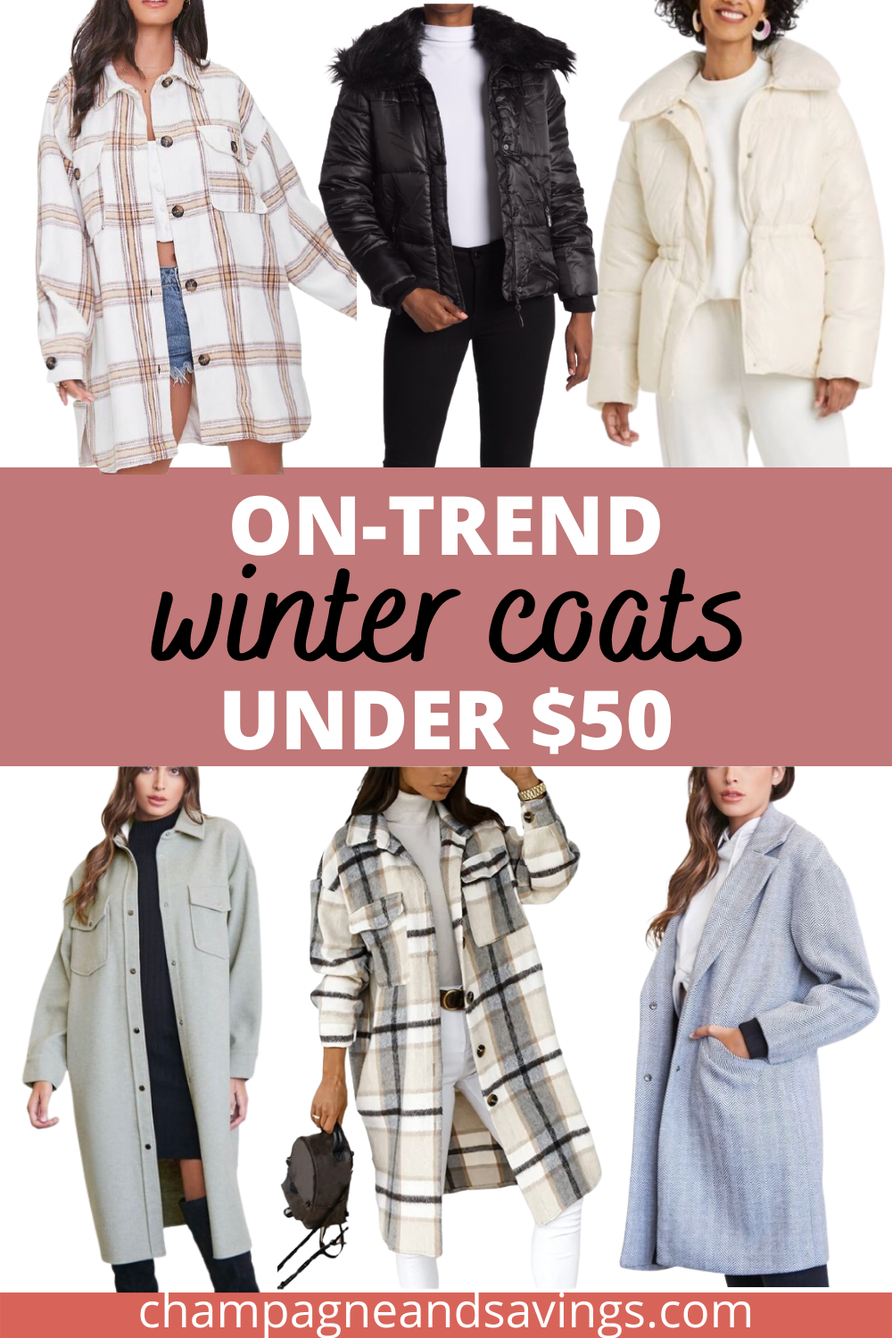 Trendy Winter Coats for Women Under $50 — Champagne & Savings