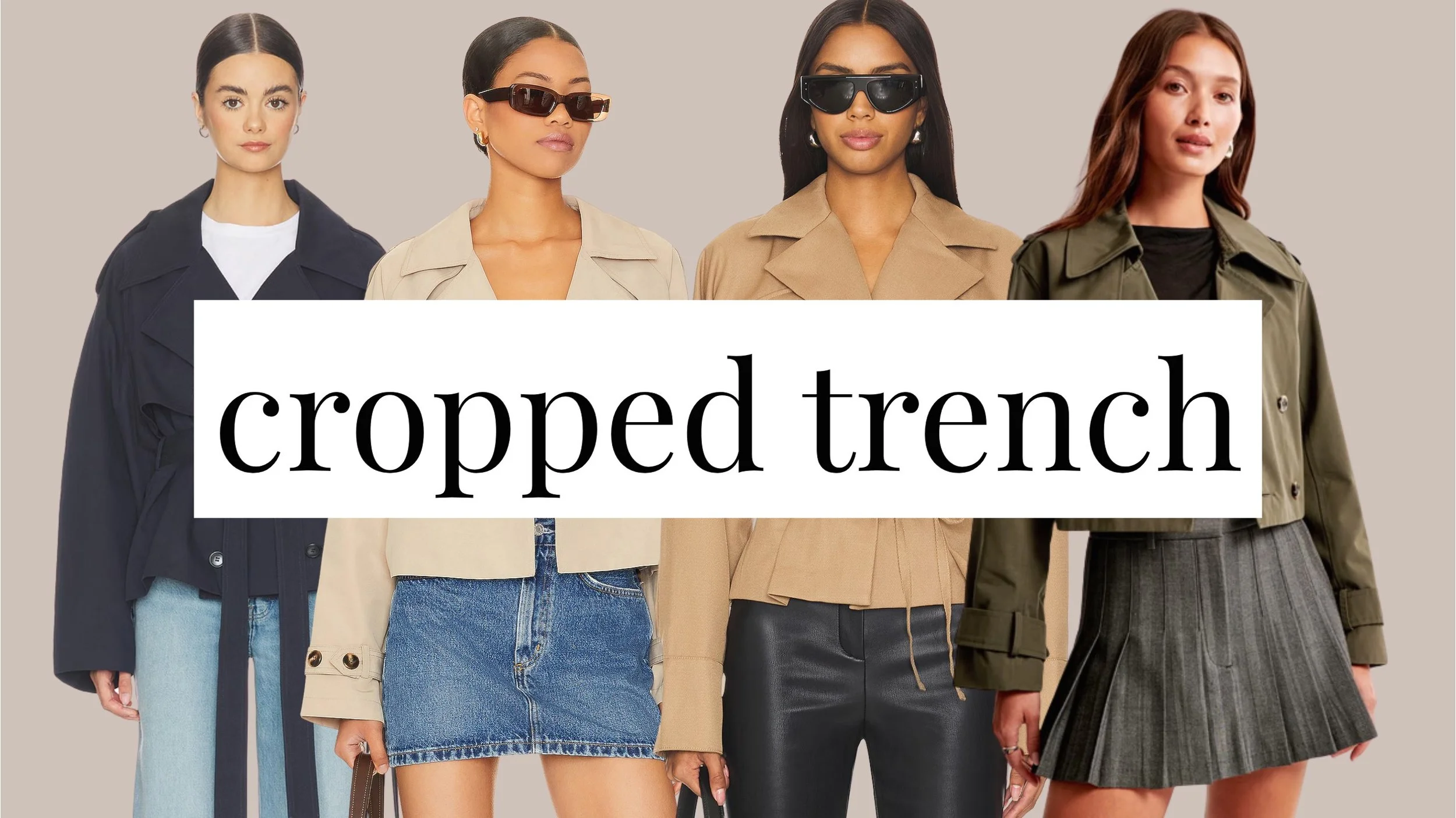 cropped trench coats