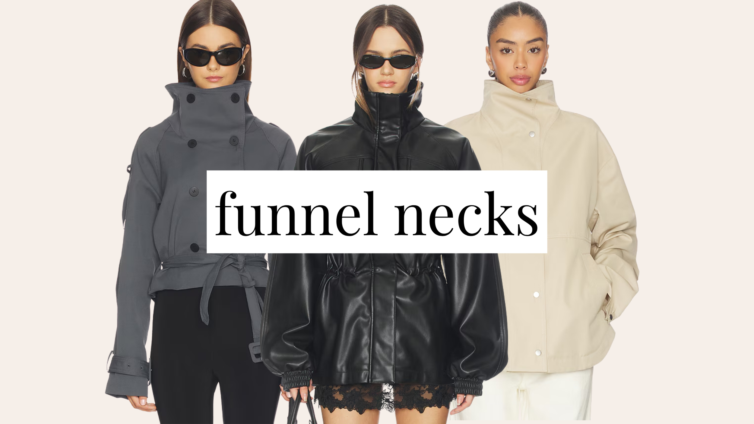 funnel neck coats
