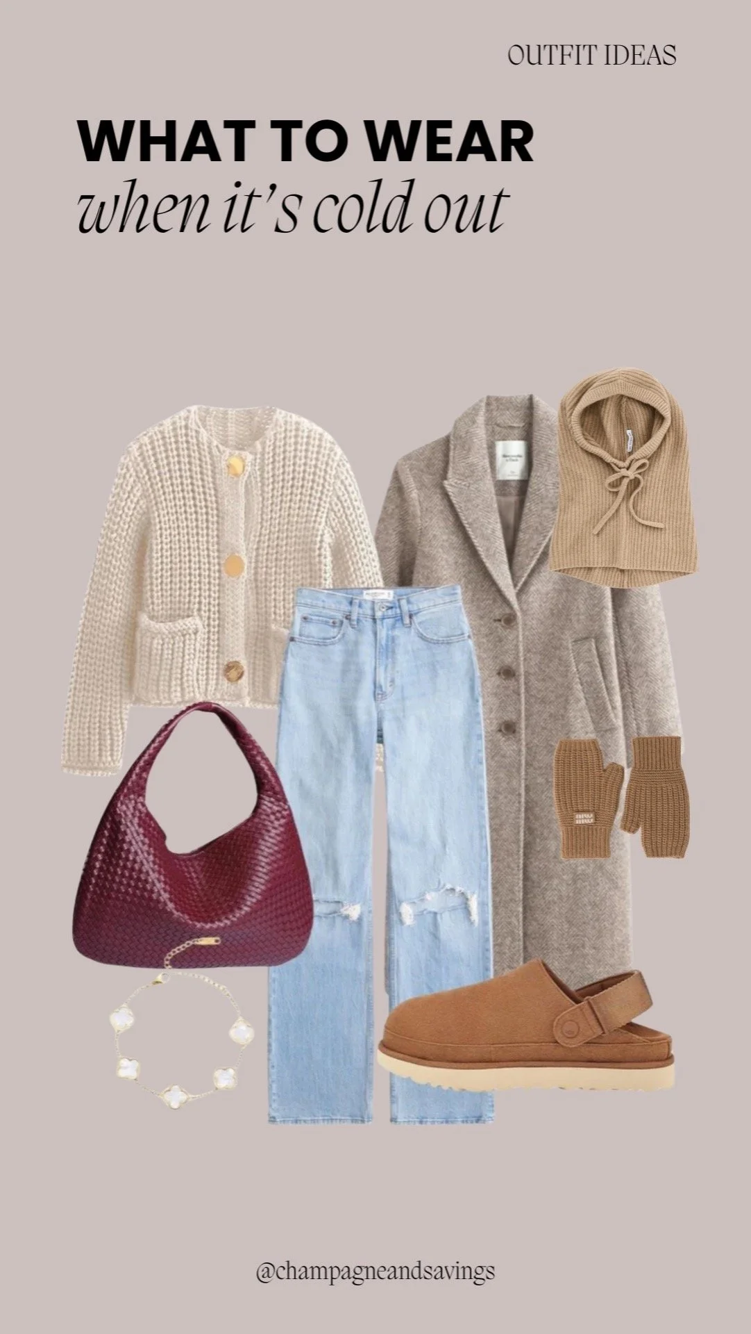 Casual Winter Outfit With Jeans and Layers