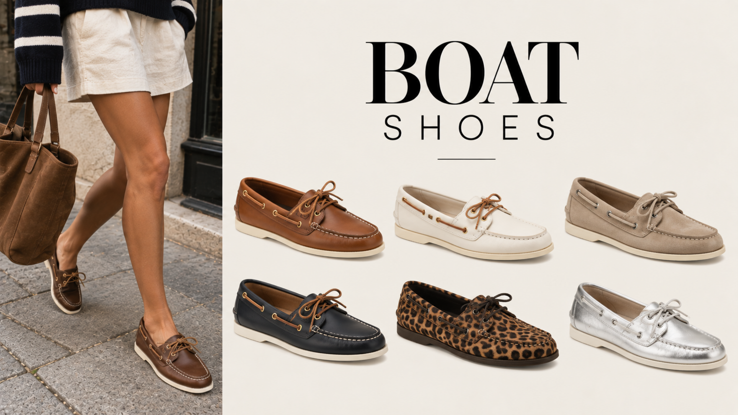 Boat shoes  featured as one of the top 2027 shoe trends for women.