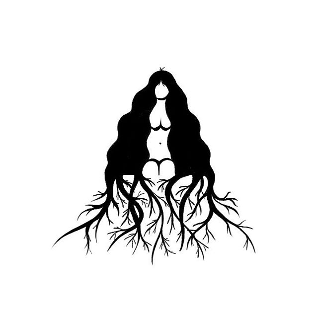 🖤
.
.
.
#adamandeve #witch #plants #longhair #illustration #graphicdesign #surrealism #roots #earth #art #design #halloween #inktober #witchesofinstagram