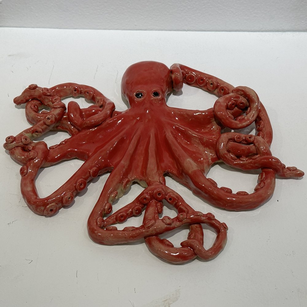 Riley Mulhall, Grade 11, "The Octopus," Ceramics