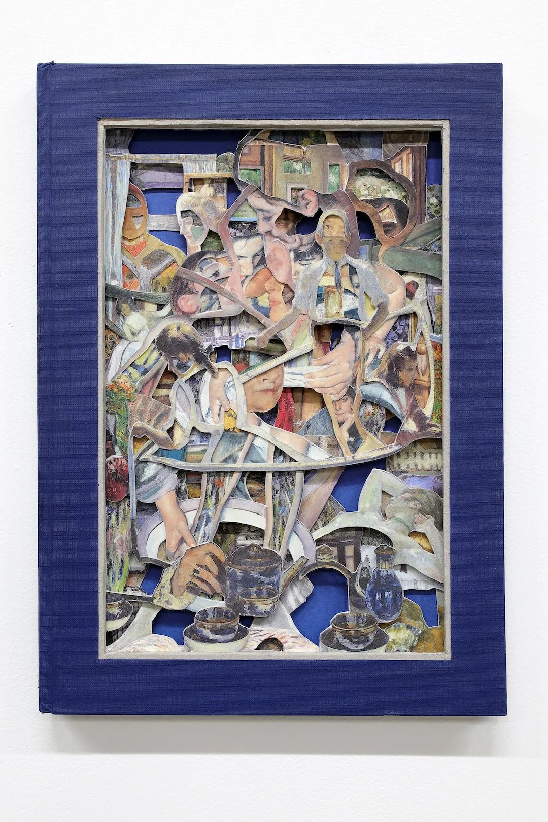 America I Press On 2025, hardcover book, acrylic varnish, 14.5 x 10.5 x .75 inches