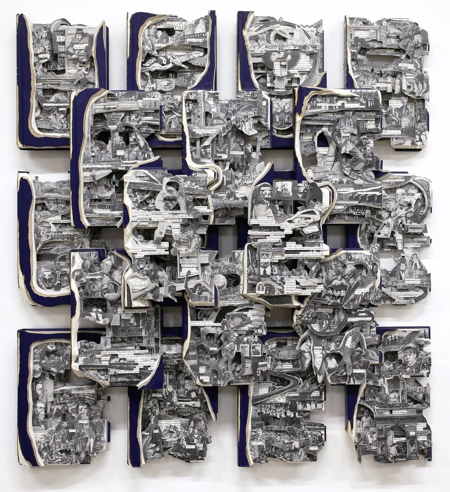 The Annals of America 2022, hardcover books, acrylic varnish, 31.5 x 29.5 x 4 inches